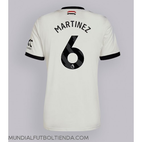 Camiseta Manchester United Lisandro Martinez #6 Tercera Equipación Replica 2024-25 mangas cortas